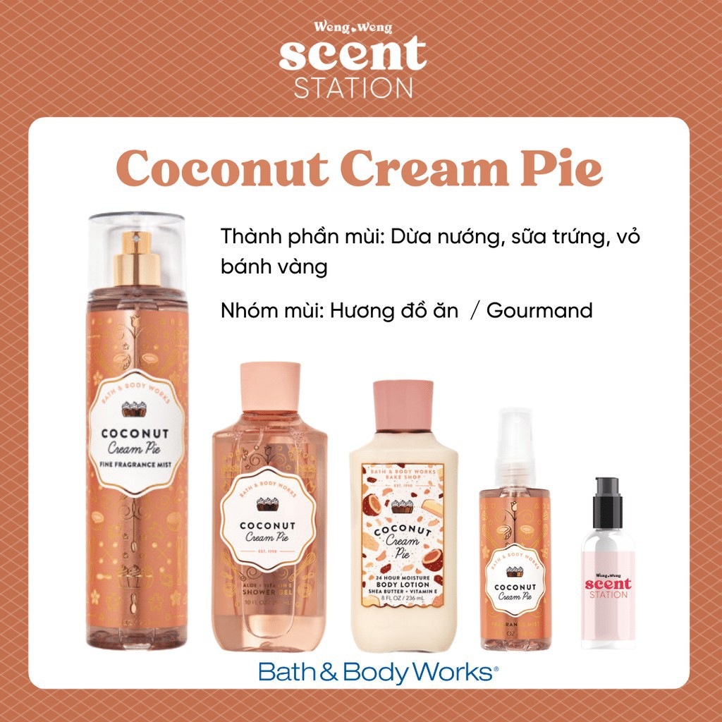 Nước hoa nữ,body mist bath and body works chính hãng thơm lâu mùi hương ngọt ngào nữ tính Cosmetic999