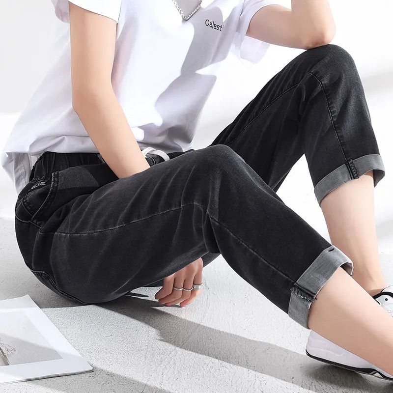 Quần Jeans Cạp Cao Dáng Rộng Size Lớn 40-80KG C9292