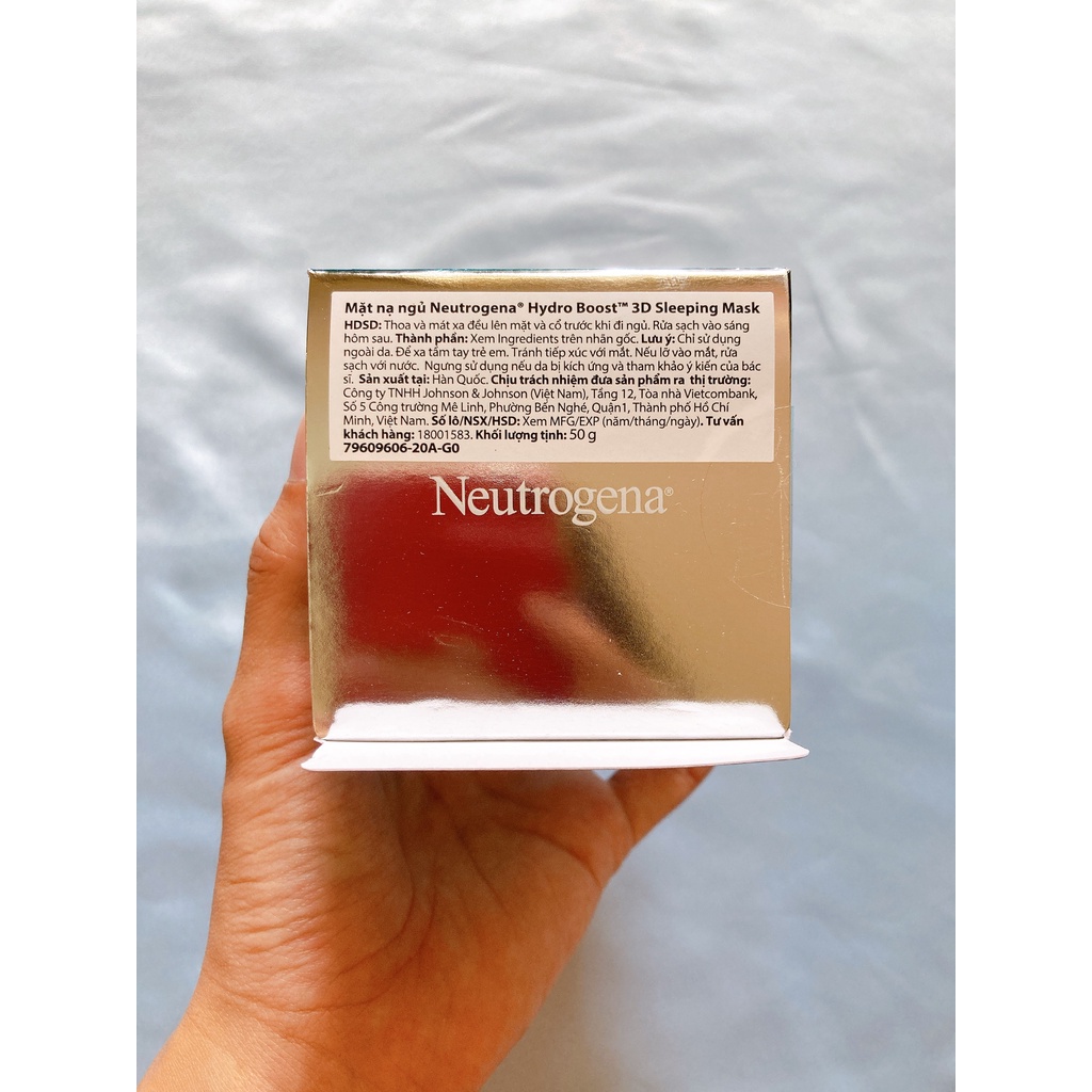 Mặt Nạ Ngủ NEUTROGENA 50G Hydro Boost 3D Sleeping Mask