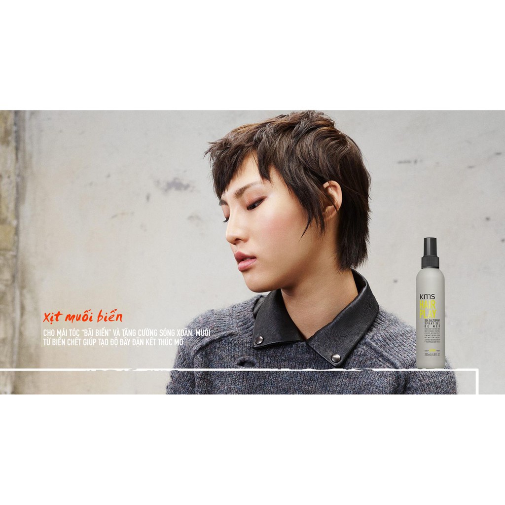 [ HOT DEALS ]  Xịt muối biển KMS Goldwell Hair Play Sea Salt Spray 200ml S001