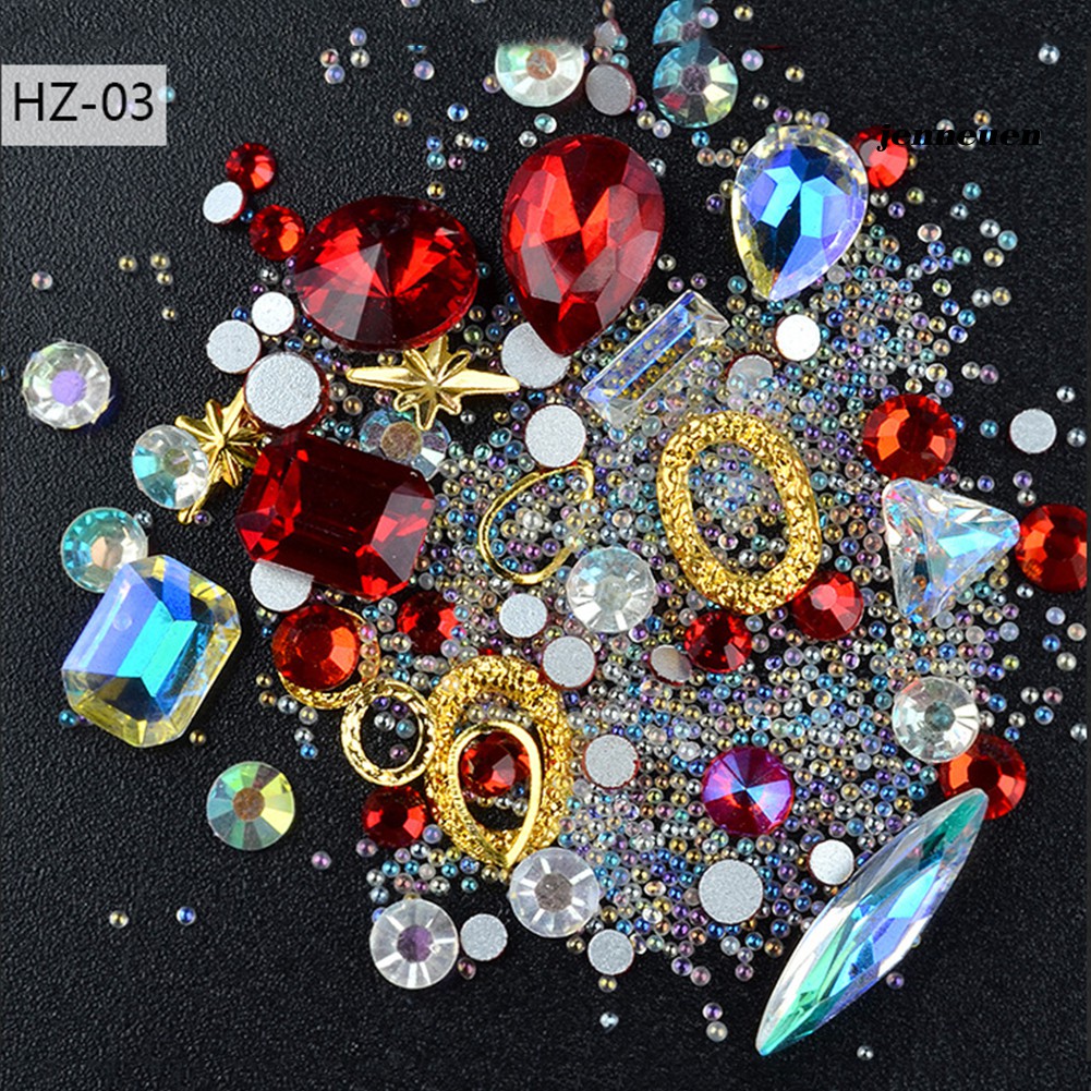 [Hàng mới về] Hộp Phụ Kiện Trang Trí Móng Tay 3D Nghệ Thuật