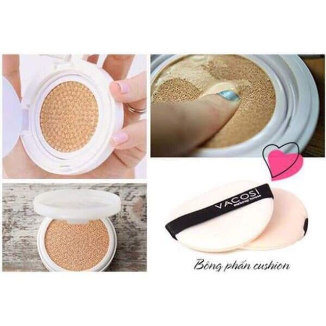 Bông phấn Cushion VACOSI BP22