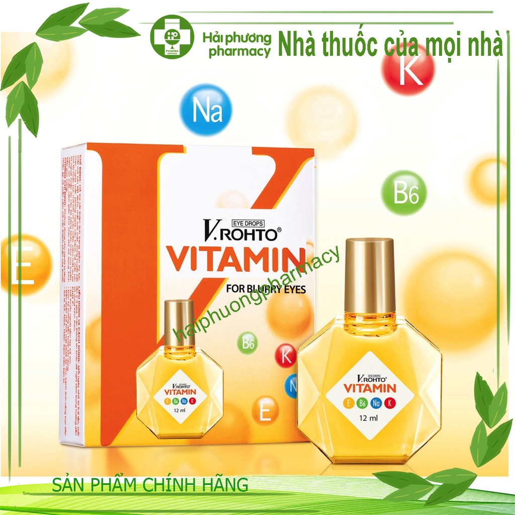 (CHÍNH HÃNG) Nước nhỏ mắt V.ROHTO VITAMIN - Hỗ trợ cải thiện tình trạng giảm thị lực, mắt mờ do tiết dịch