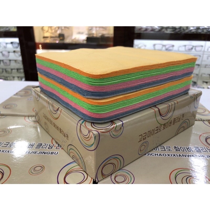 Khăn Lau Kính Đa Năng Chuyên Dụng - Lau Mắt Kính Cận - Mặt Kính Điện Thoại - Mặt Gương Trang Điểm