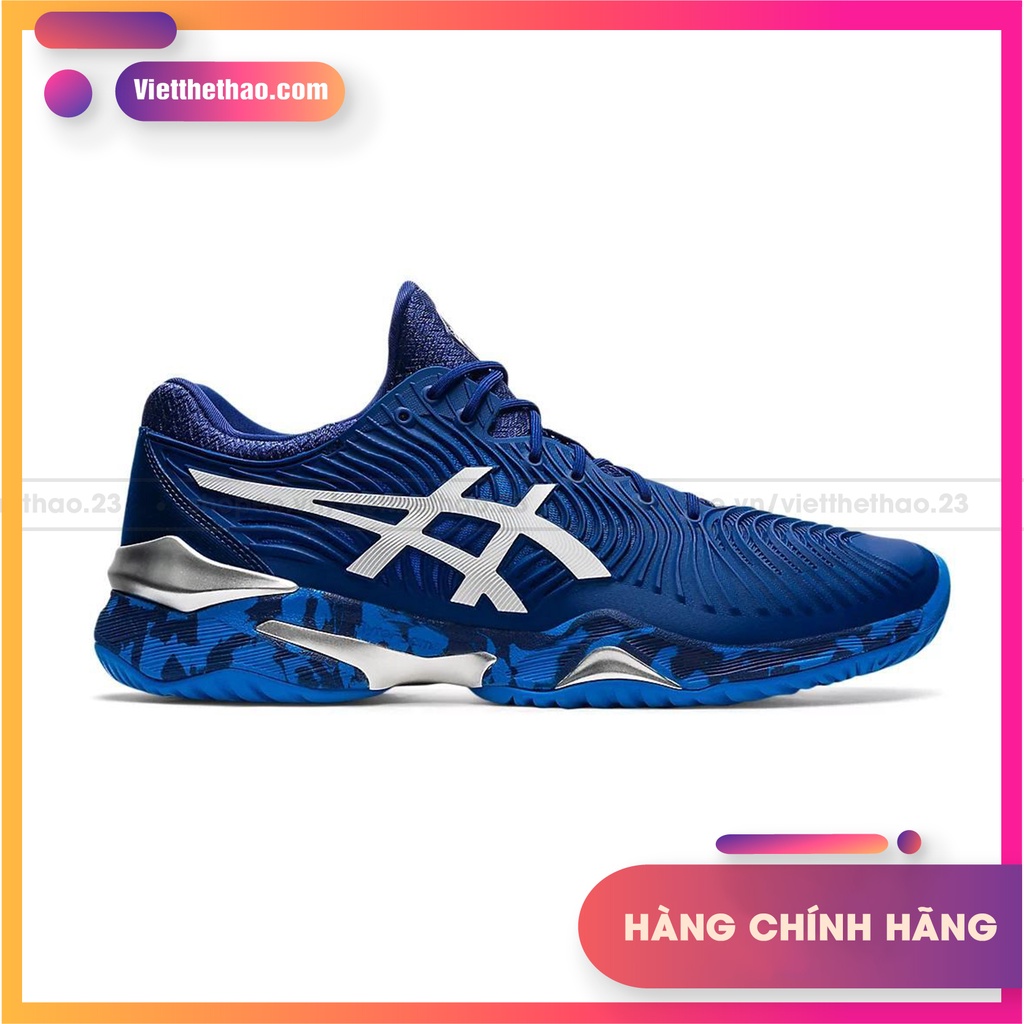 Giày tennis asics chính hãng novak court FF 2 xanh us open 2021