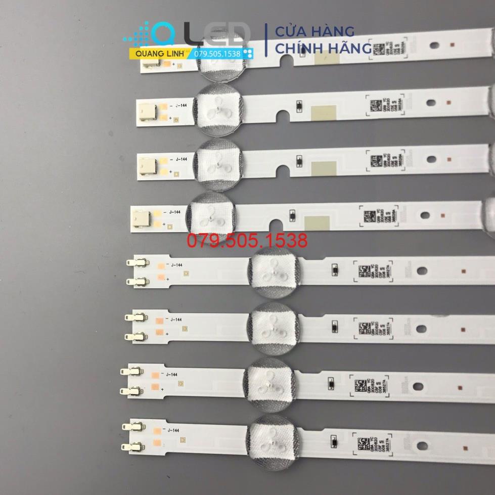 Thanh LED TIVI  samsung 49J5200 - Lắp zin tivi samsung 49J5200 - 1 THANH 8 thanh 4A+4B - LED MỚI 100% nhà máy