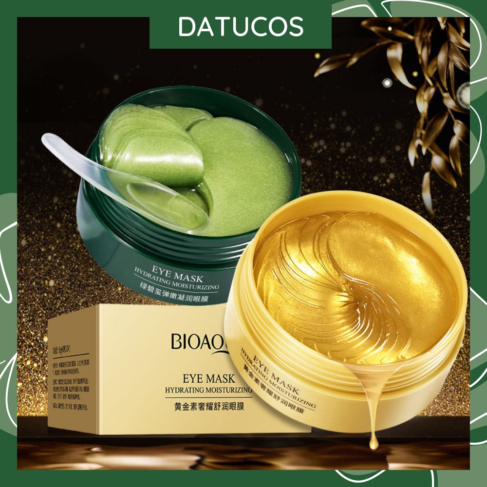 Mặt Nạ Mắt BIOAQUA Xanh Tảo Biển Và Vàng Collagen Đỡ Nếp Nhăn Đỡ Thâm Mắt Hộp 60 Miếng 80g