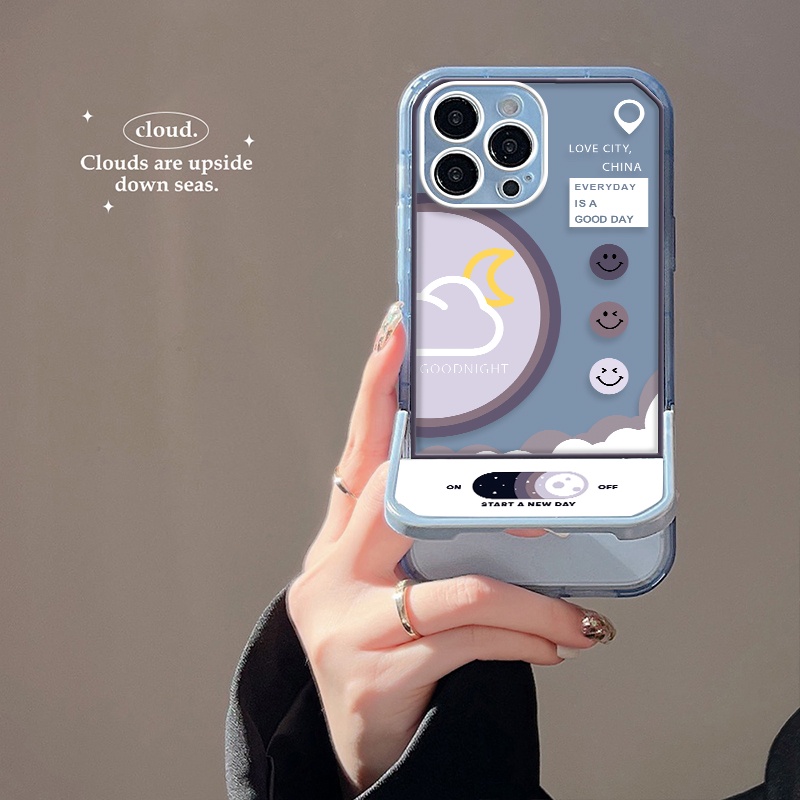 Ốp Điện Thoại Silicon Dẻo Trong Suốt Họa Tiết Dễ Thương Cho Iphone 13 12 11 Pro XS MAX X 8 7 6 Plus 13 Pro XR 12 SE 2020 Đứng