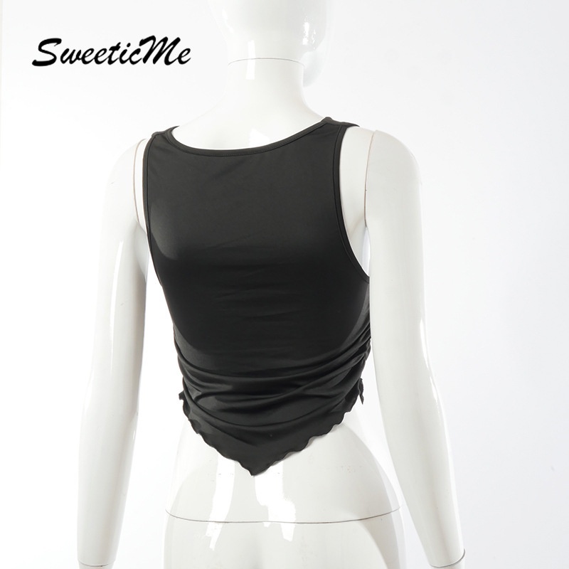 Áo Không Tay Xếp Ly Gợi Cảm Sweeticme