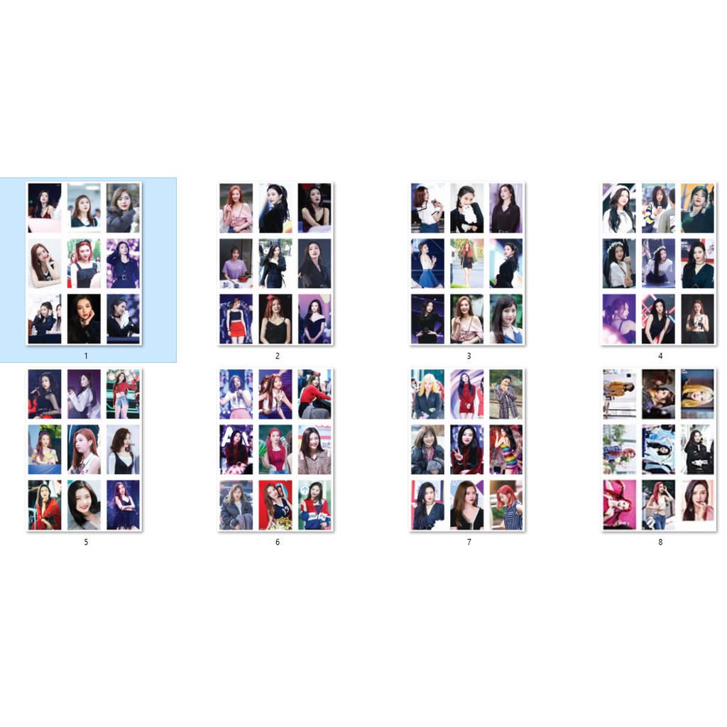 LOMO CARD 72 ảnh thành viên RED VELVET - JOY