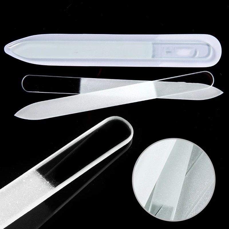 [Hàng mới về] Cây dũa móng tay trong suốt tráng gương chuyên nghiệp DIY