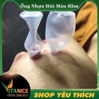 10 ống nhựa hút máu bầm có nắp
