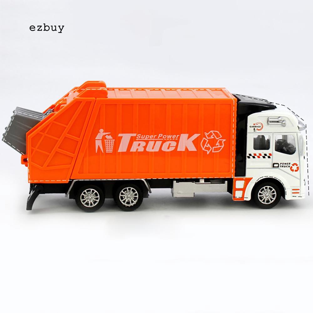 Xe dọn vệ sinh mini tỉ lệ 1/48 kèm thùng rác đồ chơi thú vị cho bé