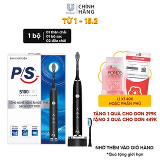 Bàn Chải Điện P S S100 PRO - Công Nghệ Sóng Âm, Chải Sạch Mảng Bám Tới 10X