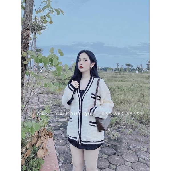 Áo cadigan Bigsize 5 cúc so hot 50-80kg