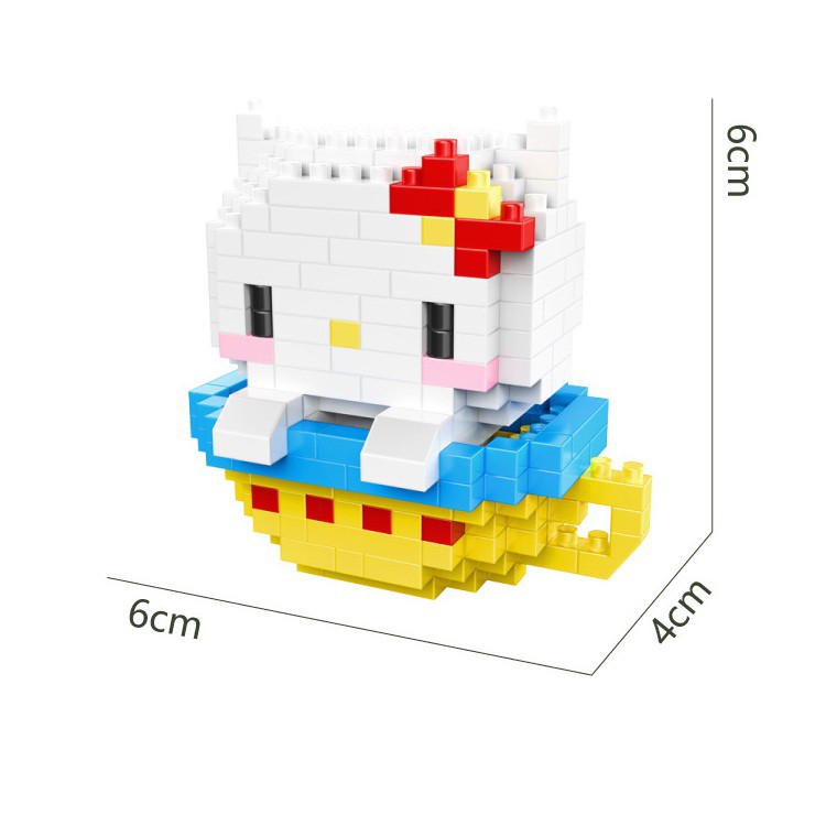 Hc Đồ Chơi Mô Hình Lắp Ráp Cốc mini Hoạt Hình melody Thủy Thủ Mặt Trăng stellalou 2101