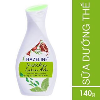 SỮA DƯỠNG THỂ HAZELINE MATCHA LỰU ĐỎ 140g