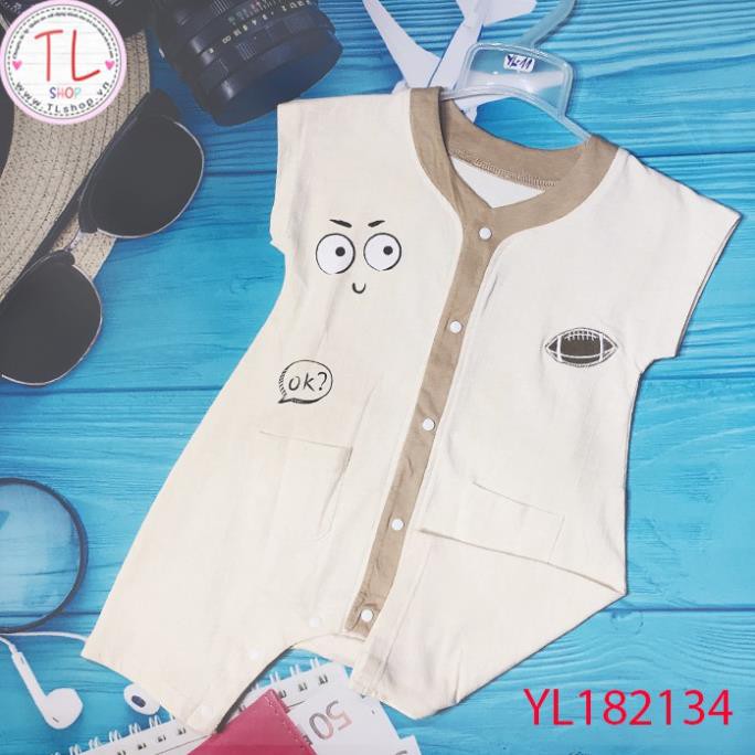 Thời trang trẻ em - Bodysuit thun cho bé bóng bầu dục - Quần áo bé trai - Bộ bé trai - Quần áo bé gái - Bộ bé gái