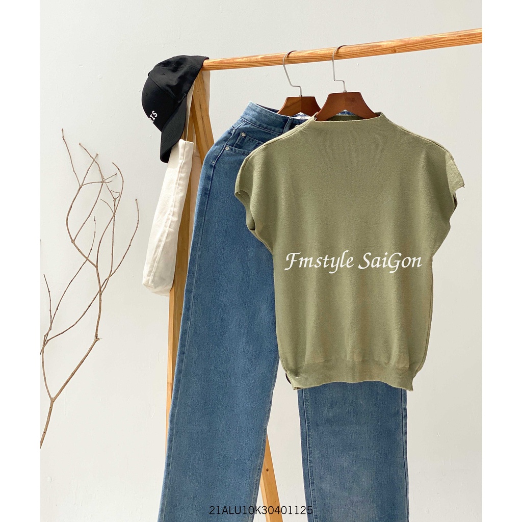 Áo len cổ lọ sát nách nữ dáng đẹp màu trơn ulzzang kiểu Hàn Quốc Fmstyle Saigon 21ALU10K30401 | BigBuy360 - bigbuy360.vn