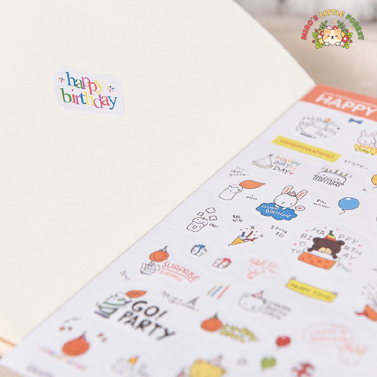 STICKER 2 TẤM HAPPY DAY | MST230