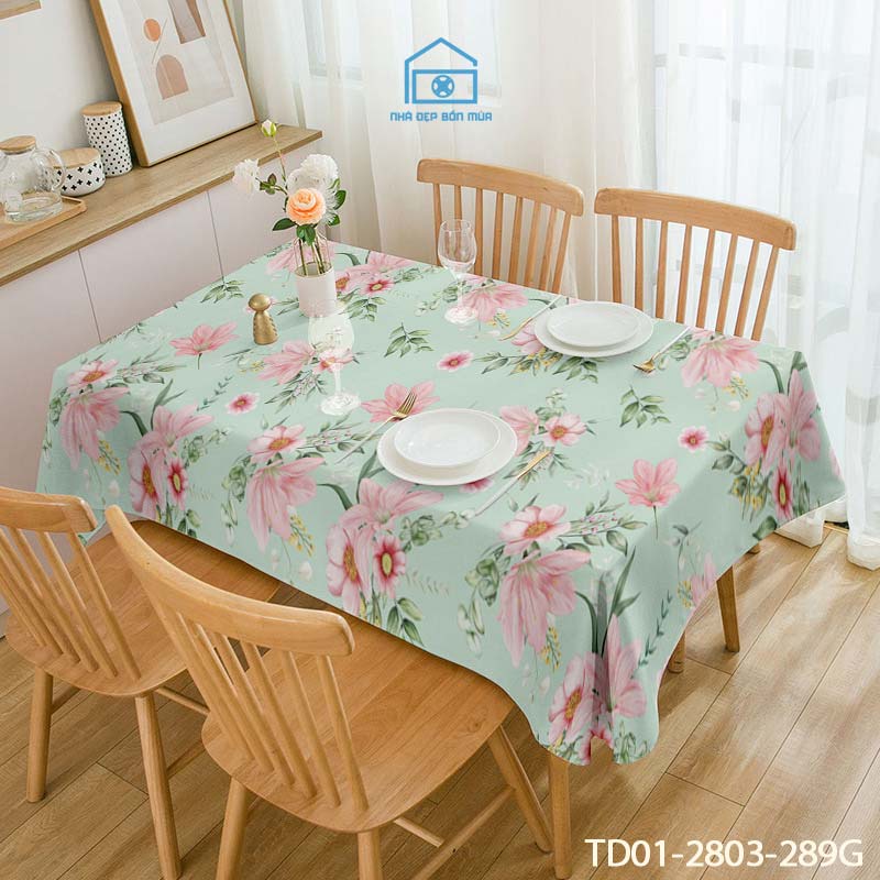 Khăn trải bàn vintage Tín Phát Decor, trải bàn ăn, bàn phòng khách, trải picnic phong cách Bắc Âu sang trọng