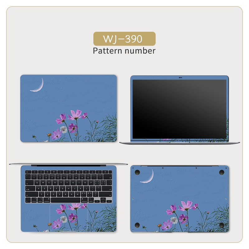Set 4 Miếng Dán laptop Trang Trí Cho acer asus lenovo dell hp huawei