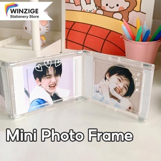 Winzige Album Ảnh Mini Trong Suốt Magnetic Polaroid Album Đựng Card Kpop Toploader Frame Photocard Decor Room Decoration
