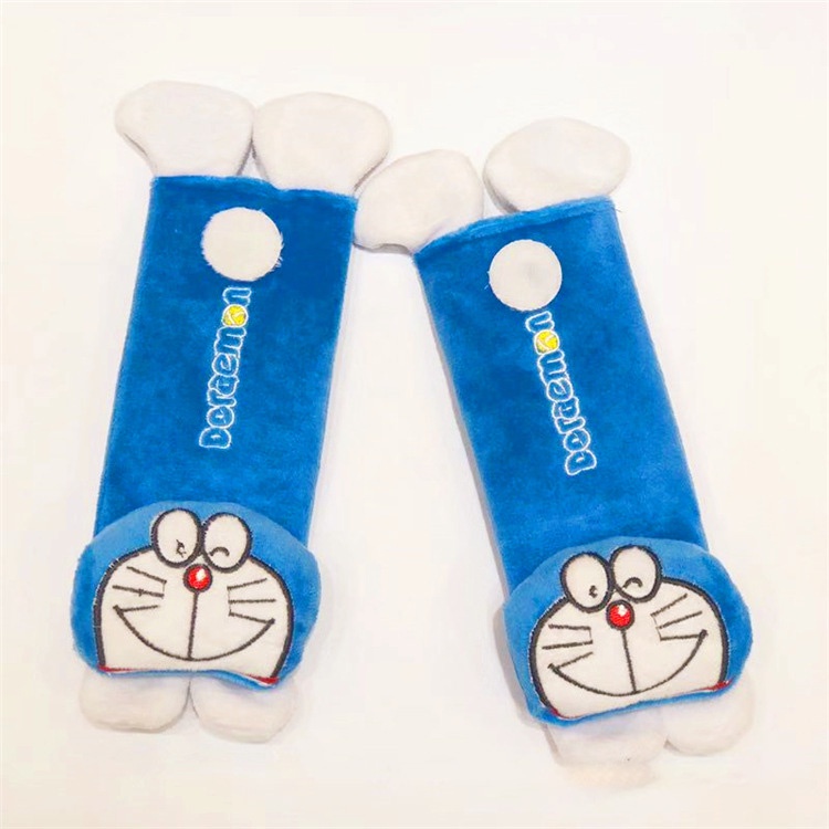 Cặp Đệm Bọc Dây Đai An Toàn Siêu Mềm Hình Hello Kitty Gắn Dây Đai An Toàn Cho Xe Hơi