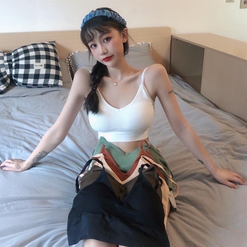 Áo Bra Gân Hở Lưng Hot Trend 2021 Hàng Co Dãn freesize Hottrend