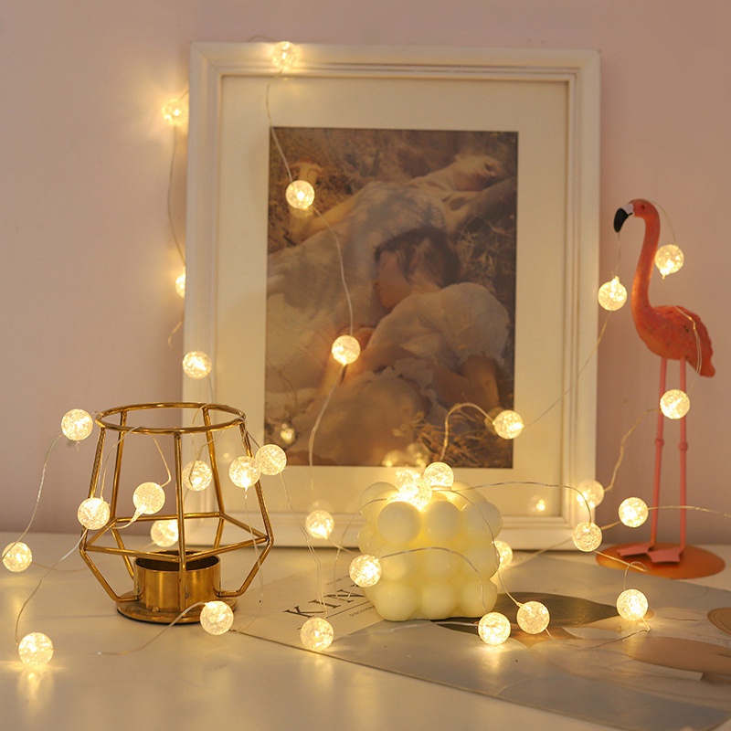 Dây Đèn LED Bóng Tròn Chống Nước Dùng Trang Trí