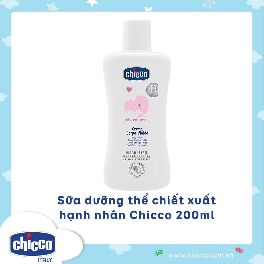 Sữa dưỡng thể chiết xuất hạnh nhân Chicco 0m+