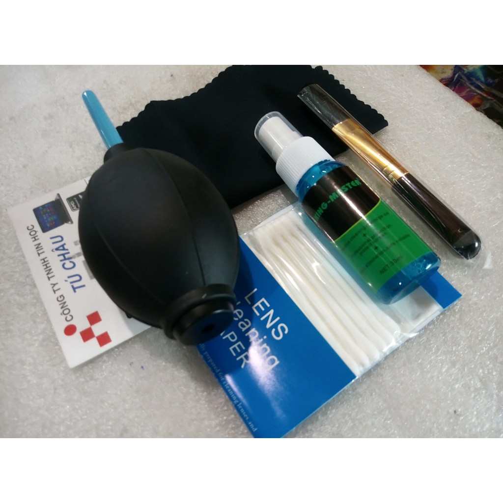 Bộ vệ sinh Laptop 6 món - Chai nước, chổi quét, vãi lụa, bong chùi lén, Bóp hơi sao su | BigBuy360 - bigbuy360.vn