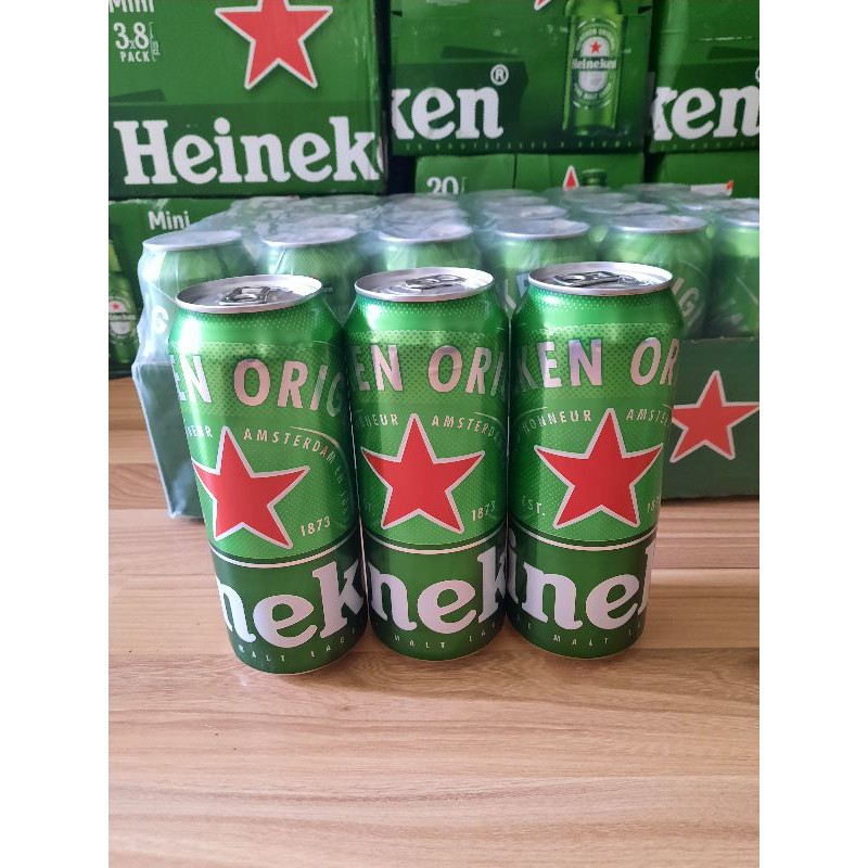 (Date 08.2021) Bia Heineken Hà Lan 5% lon cao 500ml, thùng 24 lon