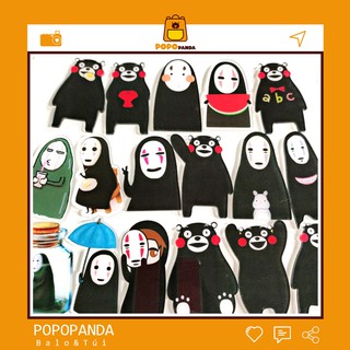 Huy hiệu cài áo hình Vô Diện, pin cài balo túi tote Vô Diện đáng yêu