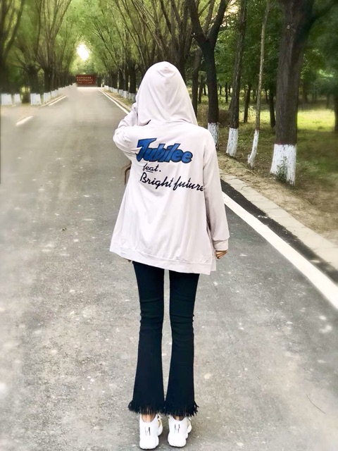 (ORDER)Áo ulzzang khoá có mũ 2 màu dễ mặc | BigBuy360 - bigbuy360.vn