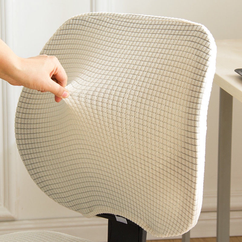 Vỏ Bọc Ghế Ngồi Màu Trơn Chất Liệu Dày Dặn Co Giãn Tiện Dụng Cho Văn Phòng