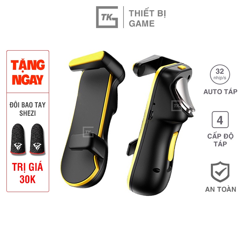 Tay cầm JS31 | Nút bắn Pubg Free Fire dành cho tablet auto táp 30 nhịp/s