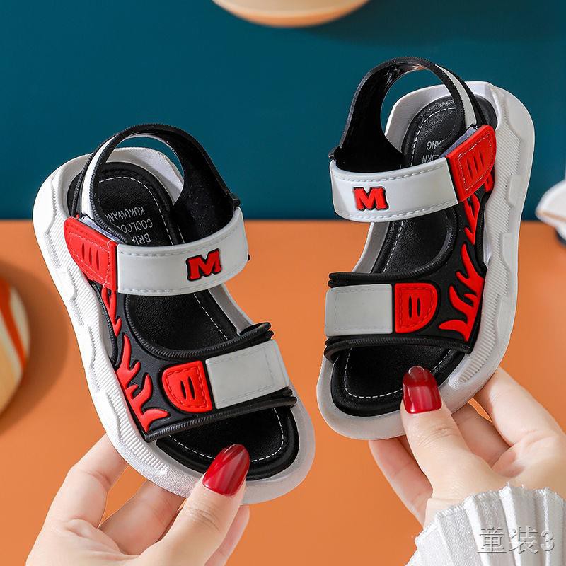 Giày nam mới Sandals Boy 2021 Summer Soft Delivery Little Beach trẻ em Tide w _