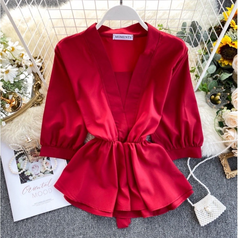 Áo peplum #bigsize 60=&gt;90kg