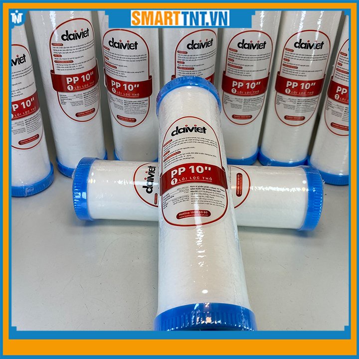 Lõi lọc nước số 1 PP 10'' 5 micron hàng chính hãng Đại Việt cao cấp, hàng đẹp Smarttnt.vn