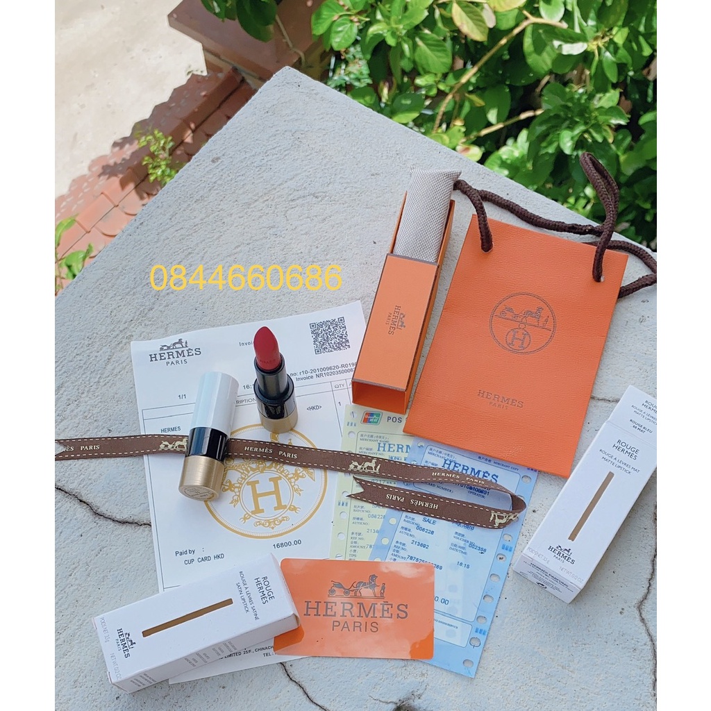 Son Hermes Matte Satin đủ mầu 21,75,64,85,33,68