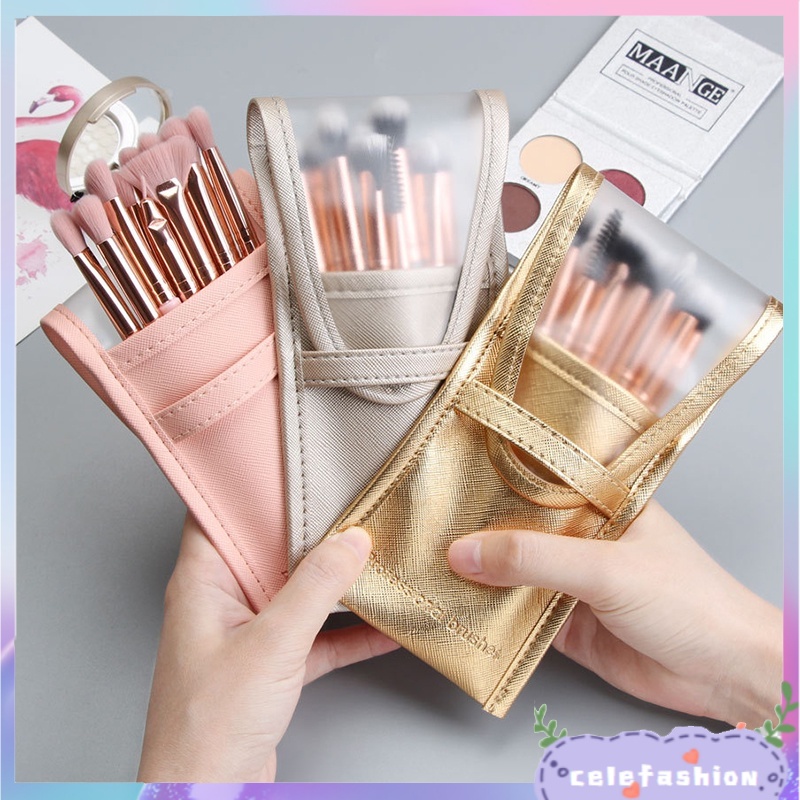 Túi Đựng Cọ Trang Điểm Họa Tiết Chữ Thập