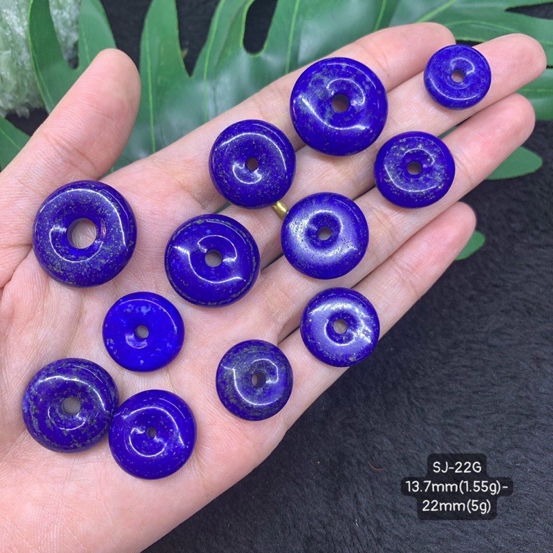 Mặt Đồng Điếu Đá Lapis Size 14-22mm