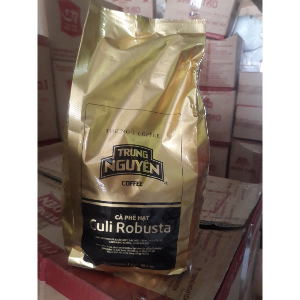 Cà phê hạt Culi Robusta Trung Nguyên hạt số 1 (bịch 3kg)