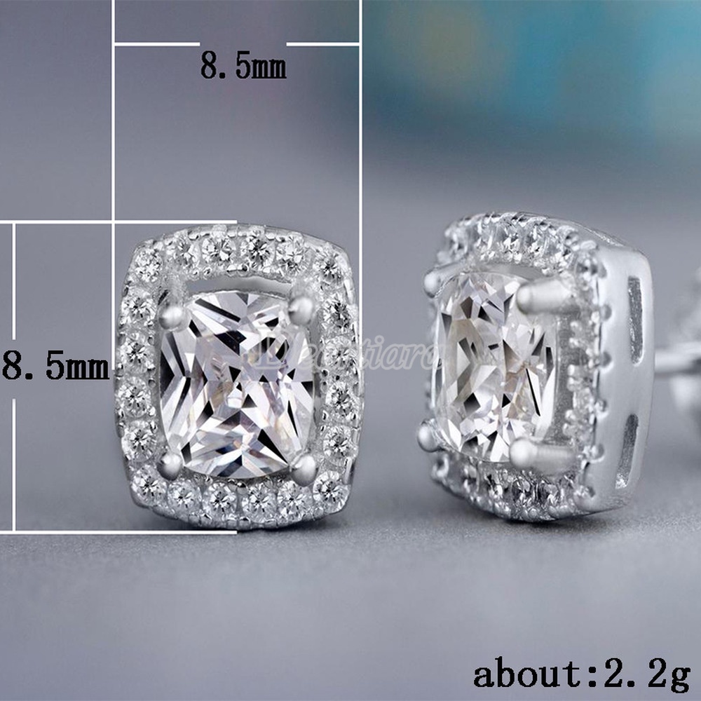 Bông tai đính đá zircon thiết kế sáng tạo độc đáo