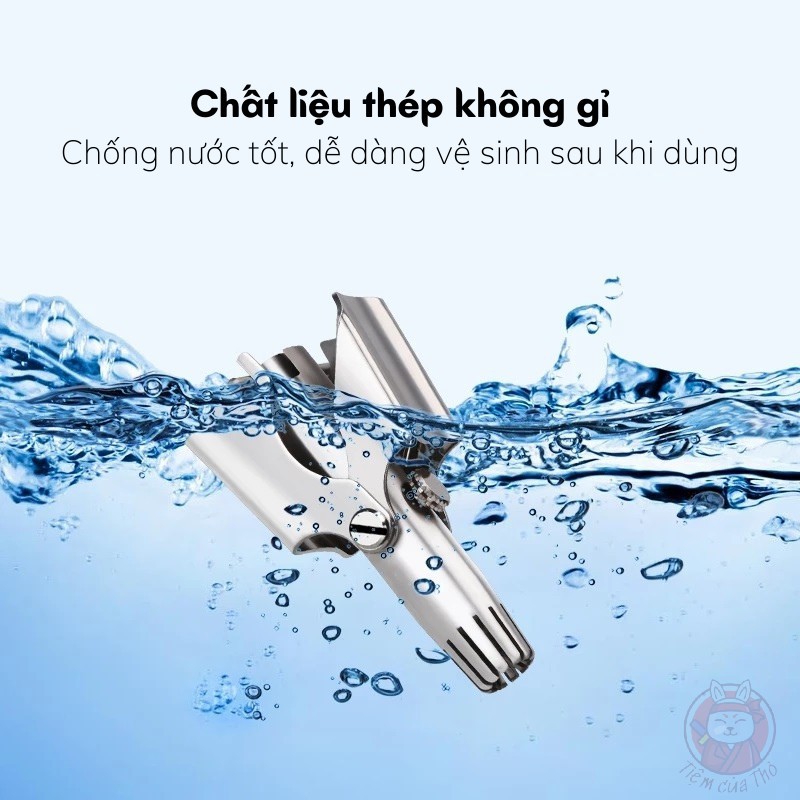 Dụng cụ cắt tỉa lông mũi Kemei 12 lưỡi bằng thép không gỉ cao cấp tiện dụng