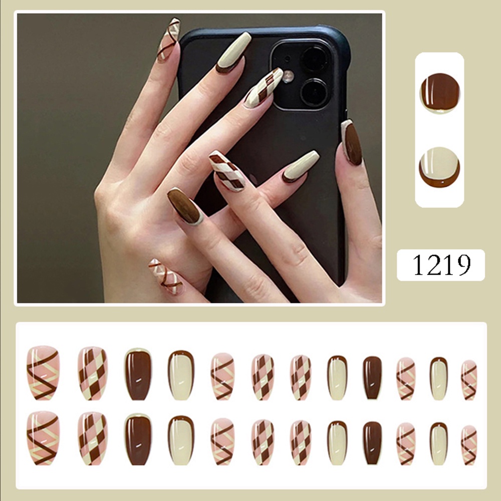 1174 bộ móng tay giả set móng giả trong suốt móng tay giả đính nơ móng tay giả dài vuông set 24 móng tay giả  móng giả thiết kế  móng tay giả dài vuông dán móng tay giả