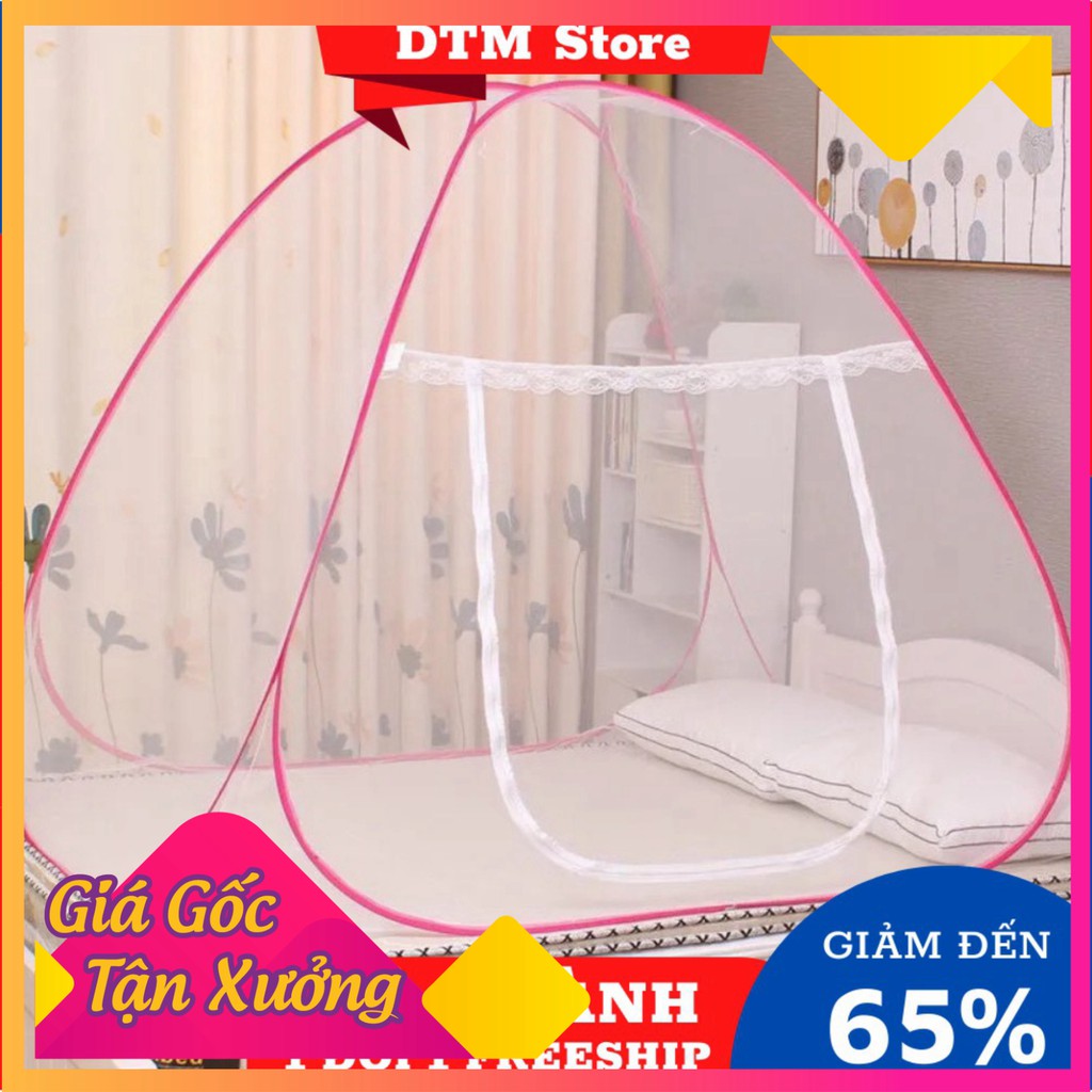 Mùng chụp tự bung đỉnh nhọn người lớn, màn chụp đỉnh nhọn cao cấp tiện lợi,bền, đẹp. BH 12 tháng - DTM Store