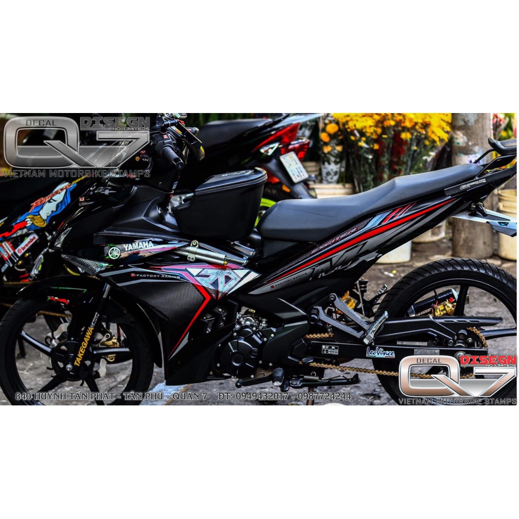 Tem Rời EXCITER 150 ĐỎ ĐEN