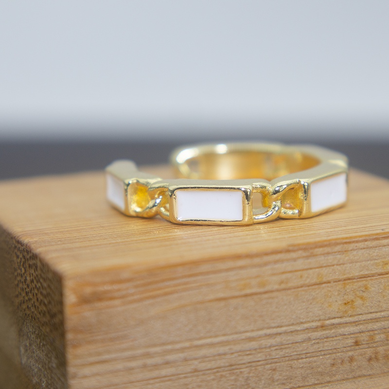 Nhẫn hở đính đá zircon sang trọng có thể điều chỉnh kích thước dành cho nữ